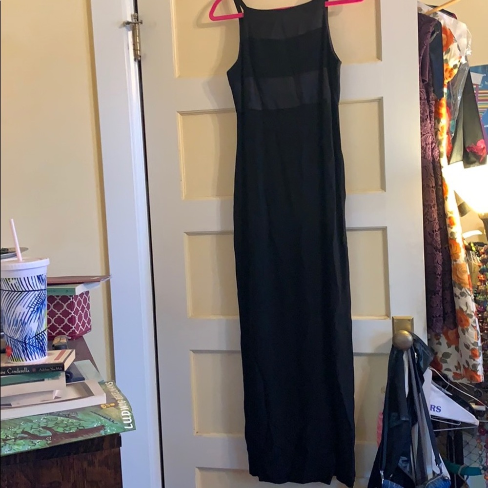 Vintage silk paneled bridesmaid dress